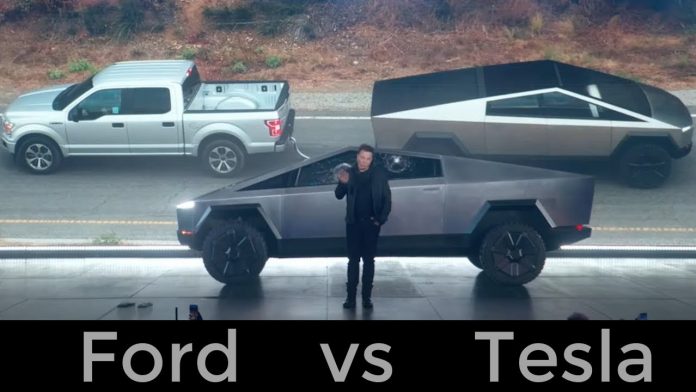 Bookmaker Releases Odds On Tesla Cybertruck Vs Ford F Tug Of War